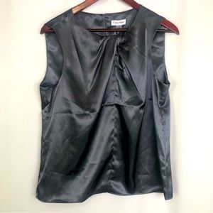 Calvin Klein Blouse Sleeveless Knot NWOT